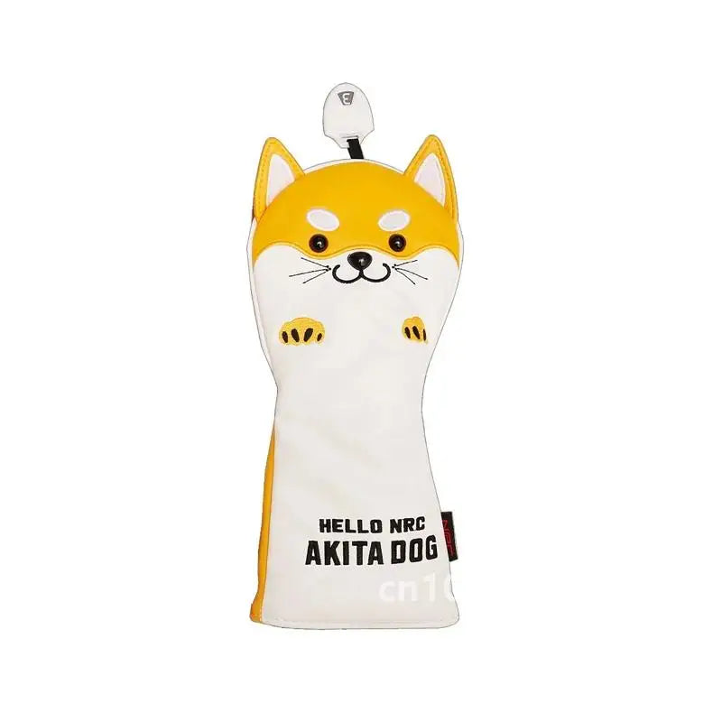 秋田犬 立体デザイン ゴルフヘッドカバー